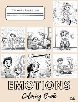 Preview of Feelings and Emotions Coloring Pages
