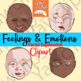 Feelings and Emotions | Facial Expression | Baby face Clipart