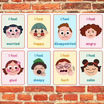 Feelings and Emotions Flashcards by Worldwide Ed | TPT