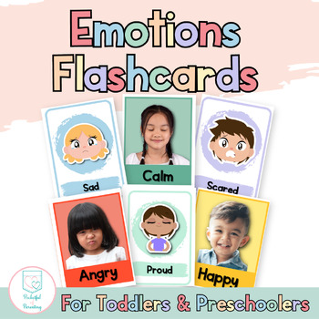 Preview of Feelings and Emotions Flashcards for Toddlers and Preschoolers