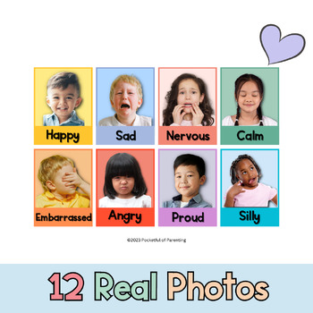 Feelings and Emotions Flashcards for Toddlers and Preschoolers | TPT