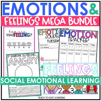 Feelings and Emotions MEGA BUNDLE// Social Emotional Learning | TpT