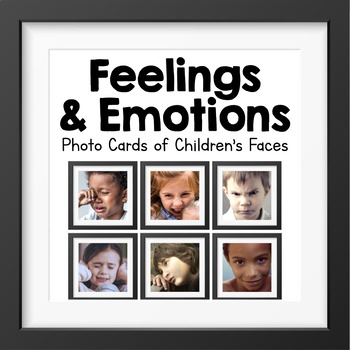 Preview of Feelings and Emotions | Photo Cards of Children's Faces | SEL Resource