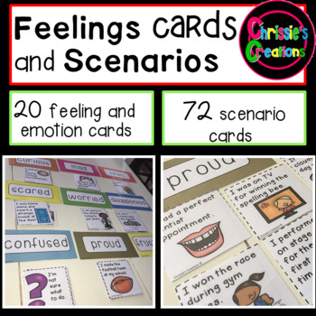 Preview of Feelings and Emotions Scenario Cards