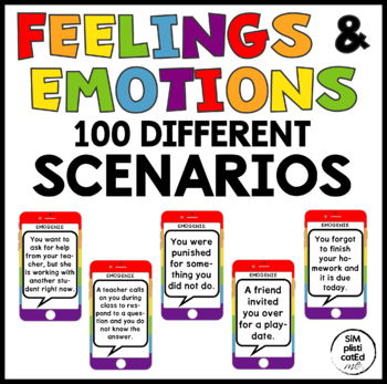 Preview of Activities for Social Emotional Learning | Scenarios