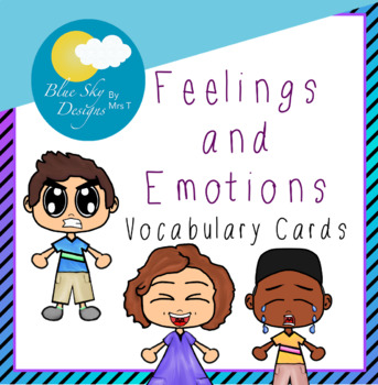 Preview of Feelings and Emotions Vocabulary Cards