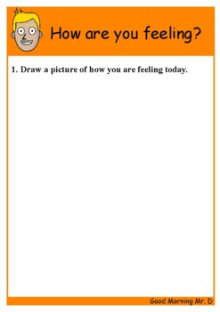 Preview of Feelings and Emotions Worksheet.