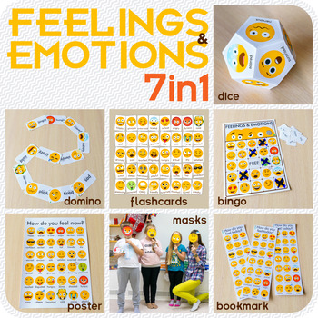 Preview of Feelings And Emotions 7in1