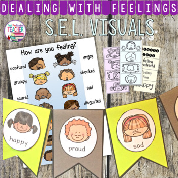 Preview of Identifying Feelings and Emotions: visuals, printables