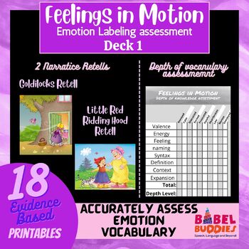 Preview of Feelings in Motion: Assessments