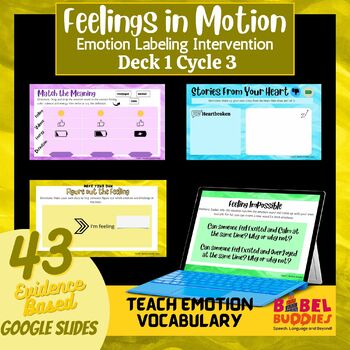 Preview of Feelings in Motion Deck 1 Cycle 3