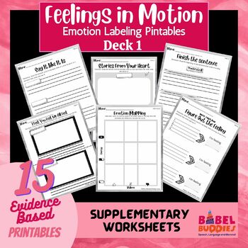 Preview of Feelings in Motion: Printables