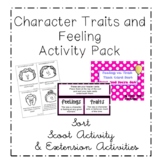 Feelings vs. Character Trait Sort Activity ~ ELA CCSS Cent
