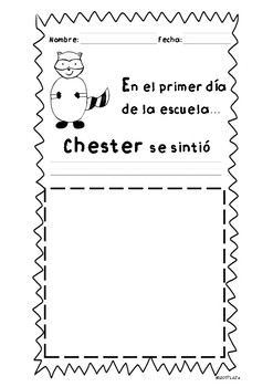 Preview of Feelings with Chester English and Spanish FREEBIE