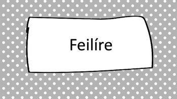 Preview of Feilíre- Irish Calendar