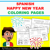 Feliz Año Nuevo 2024 - Happy New Year in Spanish Coloring pages