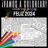 Feliz Año Nuevo 2024 hojas para colorear Happy New Year 20
