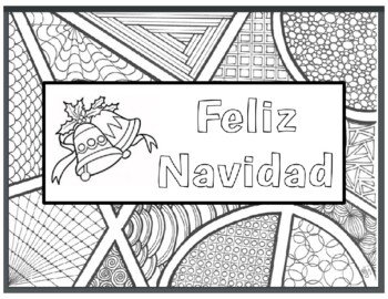 free printable feliz navidad coloring pages