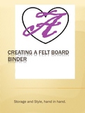 Felt Board Binder Instructions for an easy DIY project