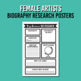 Female Artist Biography Research Posters | Printable Art C