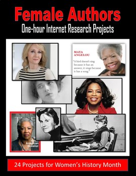 Preview of Female Authors - One-hour Internet Research Projects