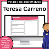 Female Composer Worksheets | Teresa Carreno