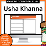 Female Composer Worksheets | Usha Khanna