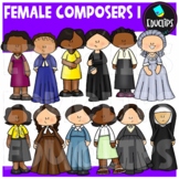 Female Composers 1 Clip Art Set {Educlips clipart}