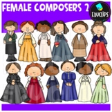 Female Composers 2 Clip Art Set {Educlips clipart}