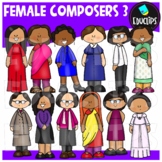 Female Composers 3 Clip Art Set {Educlips clipart}