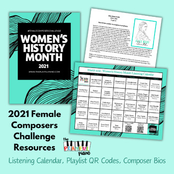 Preview of Female Composers Challenge 2021: Listening Calendar & Composer Bios