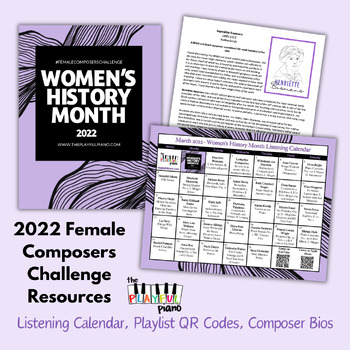 Preview of Female Composers Challenge 2022: Listening Calendar & Composer Bios