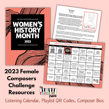 Preview of Female Composers Challenge 2023: Listening Calendar & Composer Bios