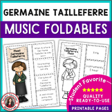 Female Composer Worksheets - GERMAINE TAILLEFERRE