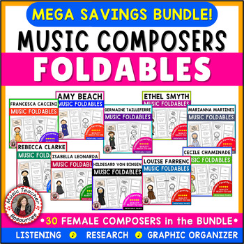 Preview of Women's History Month Music Lesson Activities - Female Composers