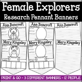 Female Explorers Research Pennant Banner Project