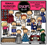 Female Inventors Clip Art Set