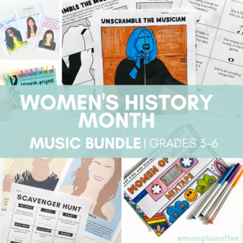 Preview of Women's History Month | Music Bundle