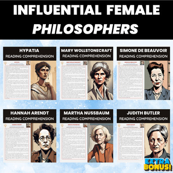 Preview of Female Philosophers Reading Comprehension | Women Philosophers and Thinkers