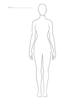 Female body silhouette by CozyChaiCreations