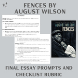 Fences Final Essay Assignment: Exploring Themes & Characte