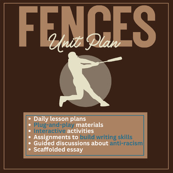 Preview of Fences - Full Unit Plan - Ready to roll out!