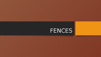 Preview of Fences unit (the play)