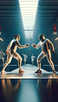 Preview of Fencing Masters: Fencing Poster