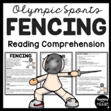 Fencing Reading Comprehension Informational Worksheet Olym