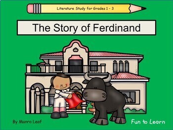 Preview of Ferdinand ~ 52 pgs. Common Core Activities ~ Book Companion