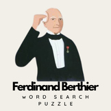 Ferdinand Berthier Word Search Puzzle - Deaf Awareness - Pioneers