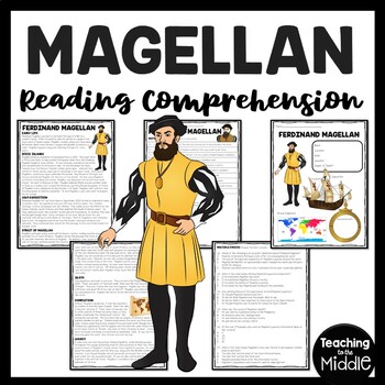 Preview of Explorer Ferdinand Magellan Biography Reading Comprehension Worksheet