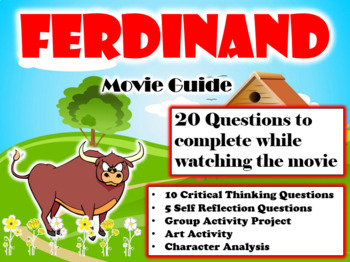 Preview of Ferdinand Movie Guide (2017) - Movie Questions with Extra Activities