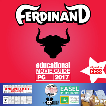 Preview of Ferdinand Movie Guide | Questions | Worksheet | Running of the Bulls (PG - 2017)